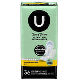 U by Kotex Clean & Secure Pads - Regular \/ 36 Ultra Thin Pads + Wings